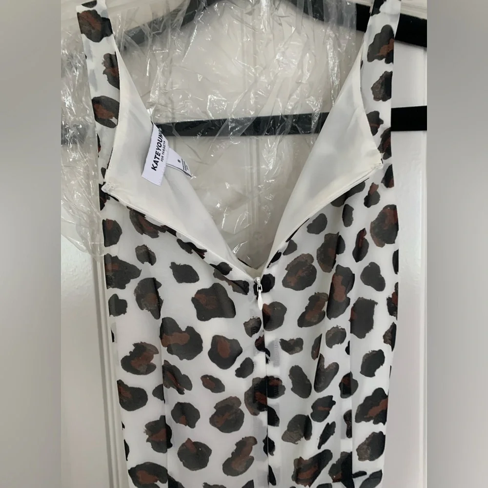 Kate Young For Target Leopard Print Dress with Red Accent - Picture 5 of 9